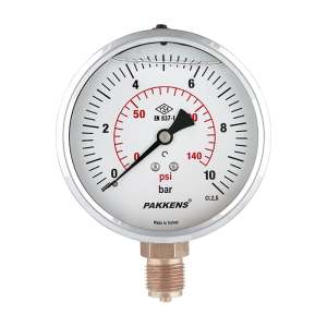 MANOMETRE GLİSERİNLİ 0-60 BAR 63 ÇAP ARK. ÇIKIŞ