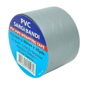 PVC SARGI BANDI 48 MM  25 MT GRİ