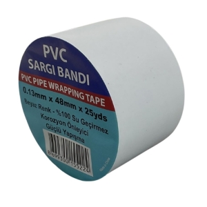 PVC SARGI BANDI 48 MM  25 MT BEYAZ