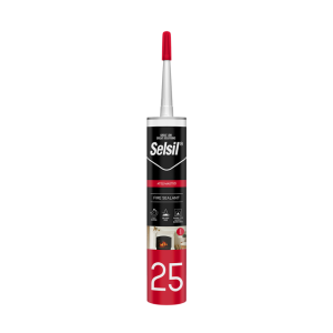 SEL-18350  ATEŞE DAYANIKLI MASTİK 300 ml. SİYAH
