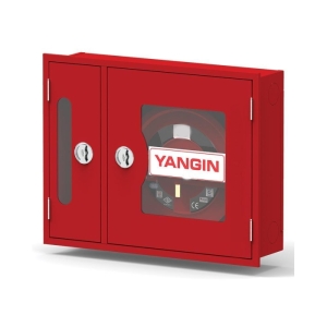 YANGIN DOLABI ÇİFT KAPI SIVA ALTI CAM KAPAK 20 mt.